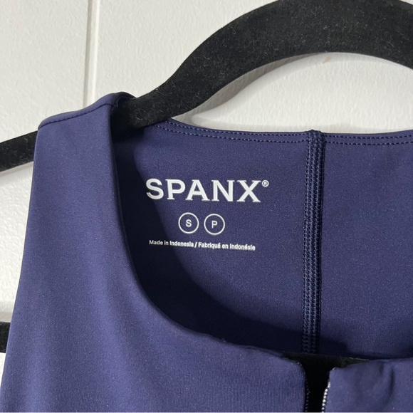 NWT SPANXshape™ Get Moving Zip Front Dress in Lapis Blue Women's S Sporty - Picture 6 of 10